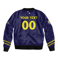 Custom Football 2026 Curacao Sleeve Zip Bomber Jacket Small island BIG dreams