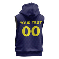 Custom Football 2026 Curacao Sleeveless Zip Hoodie Small island BIG dreams