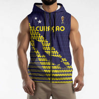 Custom Football 2026 Curacao Sleeveless Zip Hoodie Small island BIG dreams
