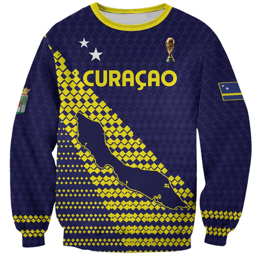 Custom Football 2026 Curacao Sweatshirt Small island BIG dreams
