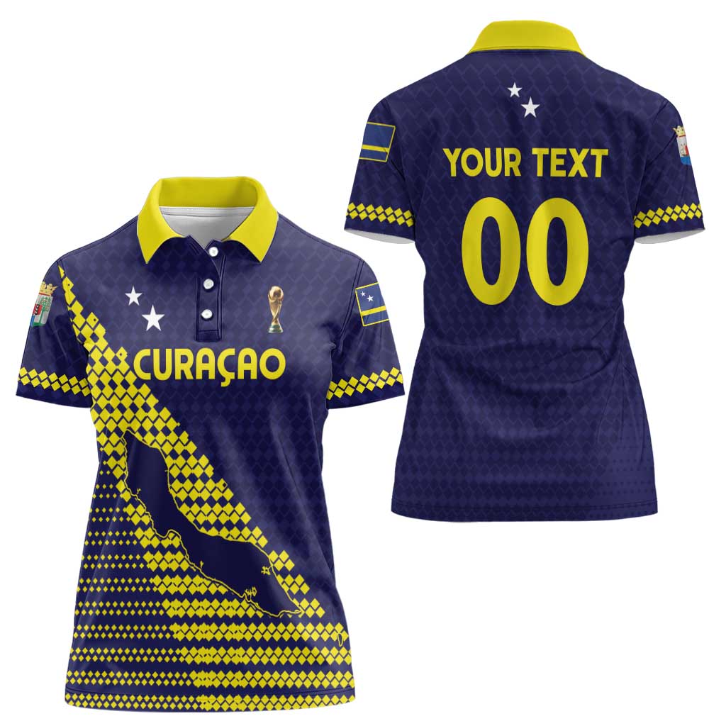 Custom Football 2026 Curacao Women Polo Shirt Small island BIG dreams