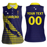 Custom Football 2026 Curacao Women Sleeveless Polo Shirt Small island BIG dreams