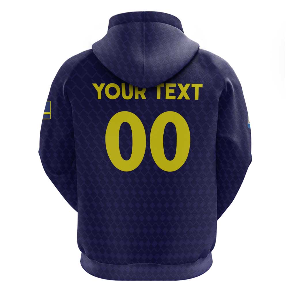 Custom Football 2026 Curacao Zip Hoodie Small island BIG dreams