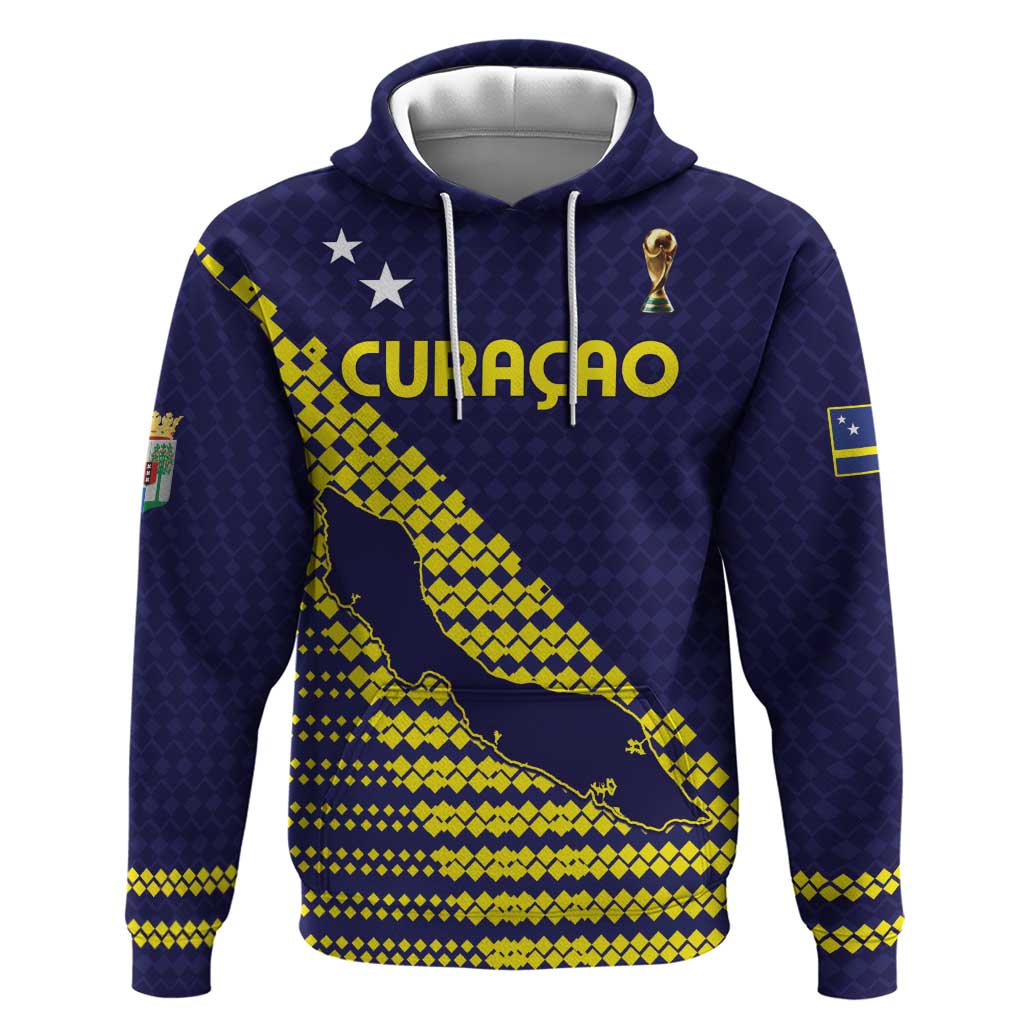 Custom Football 2026 Curacao Zip Hoodie Small island BIG dreams