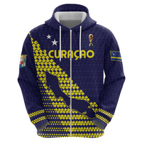 Custom Football 2026 Curacao Zip Hoodie Small island BIG dreams