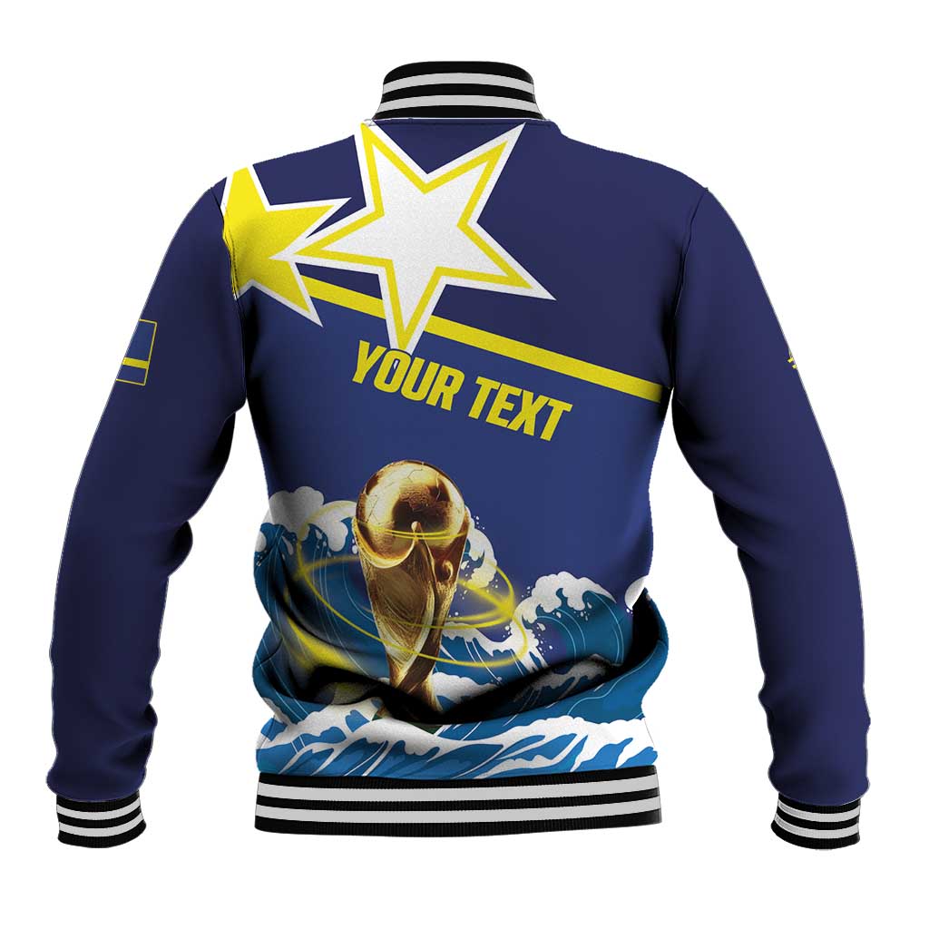 Custom Football 2026 Curacao Baseball Jacket The Blue Wave Come On