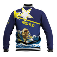 Custom Football 2026 Curacao Baseball Jacket The Blue Wave Come On
