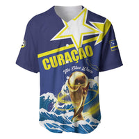 Custom Football 2026 Curacao Baseball Jersey The Blue Wave Come On