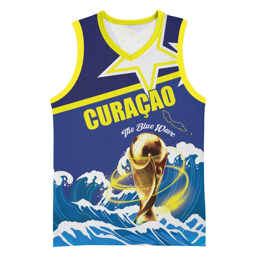 Custom Football 2026 Curacao Basketball Jersey The Blue Wave Come On