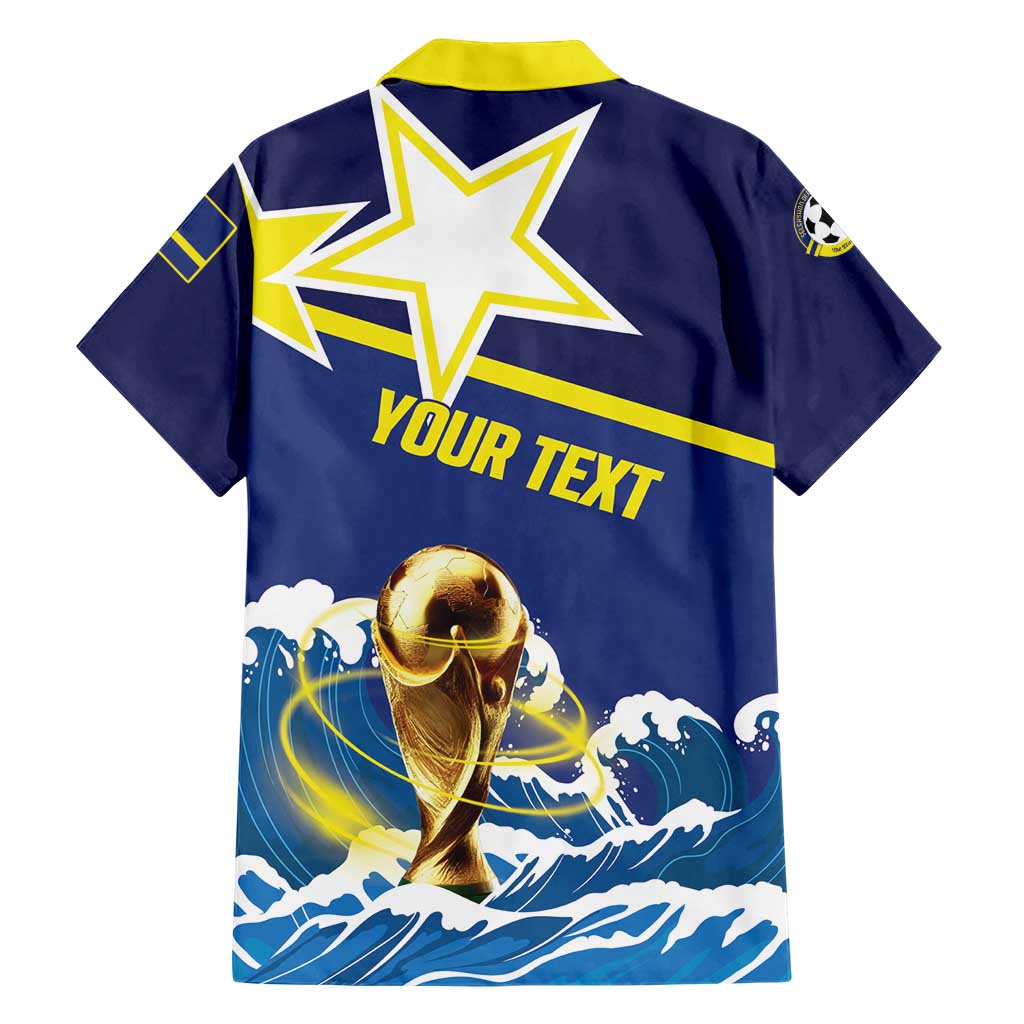 Custom Football 2026 Curacao Hawaiian Shirt The Blue Wave Come On