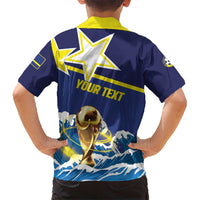 Custom Football 2026 Curacao Hawaiian Shirt The Blue Wave Come On