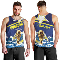 Custom Football 2026 Curacao Men Tank Top The Blue Wave Come On
