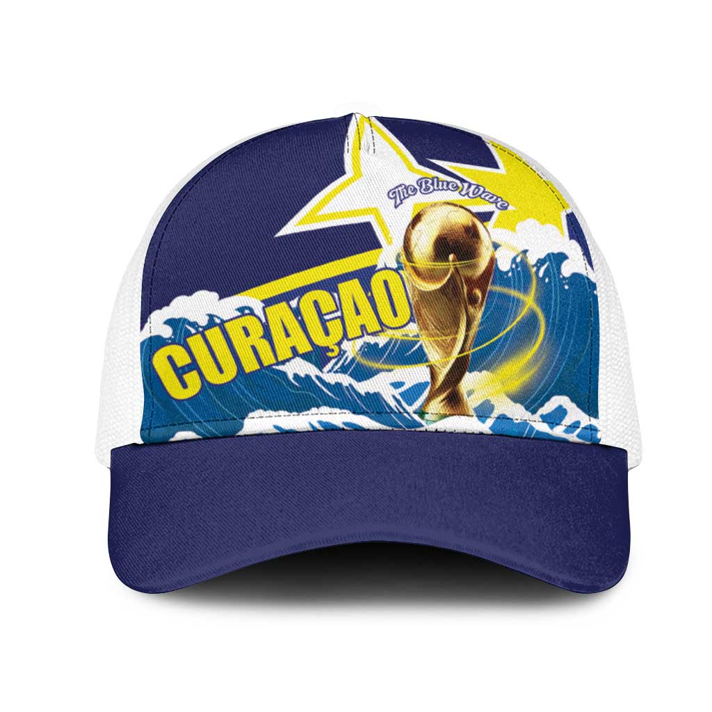 Football 2026 Curacao Mesh Trucker Cap The Blue Wave Come On