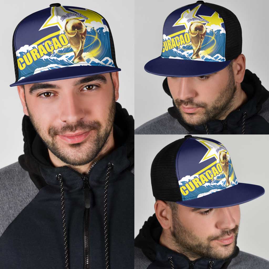 Football 2026 Curacao Mesh Trucker Cap The Blue Wave Come On