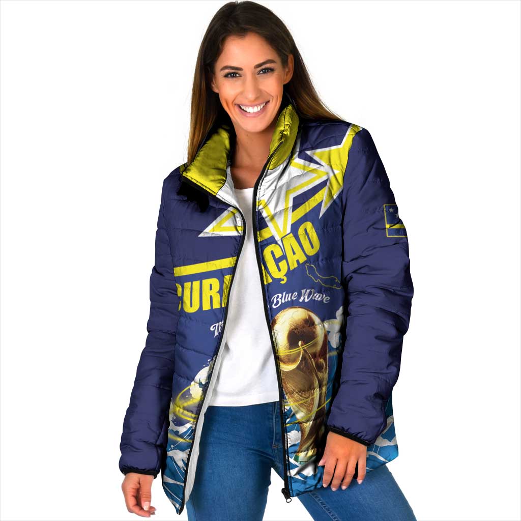 Custom Football 2026 Curacao Padded Jacket The Blue Wave Come On