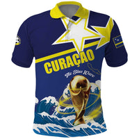 Custom Football 2026 Curacao Polo Shirt The Blue Wave Come On