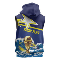 Custom Football 2026 Curacao Sleeveless Hoodie The Blue Wave Come On