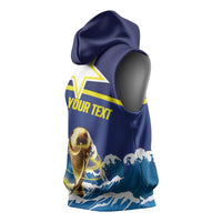 Custom Football 2026 Curacao Sleeveless Hoodie The Blue Wave Come On