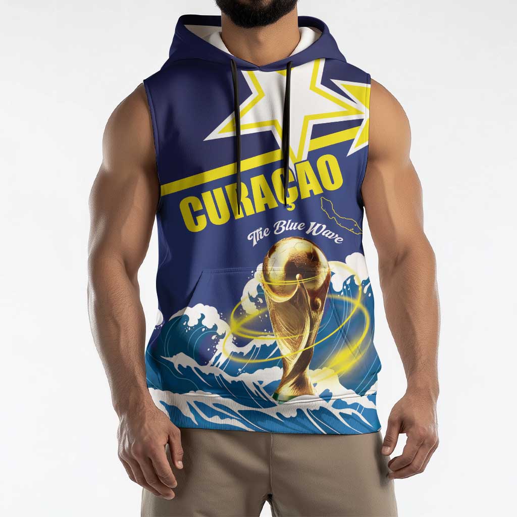 Custom Football 2026 Curacao Sleeveless Hoodie The Blue Wave Come On