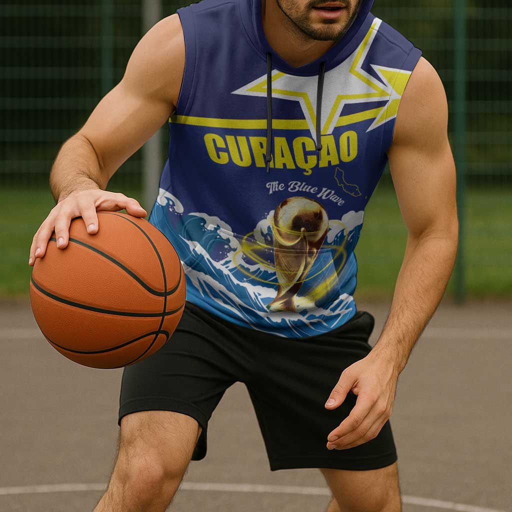 Custom Football 2026 Curacao Sleeveless Hoodie The Blue Wave Come On