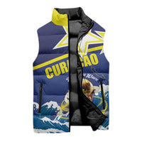 Custom Football 2026 Curacao Sleeveless Puffer Jacket The Blue Wave Come On