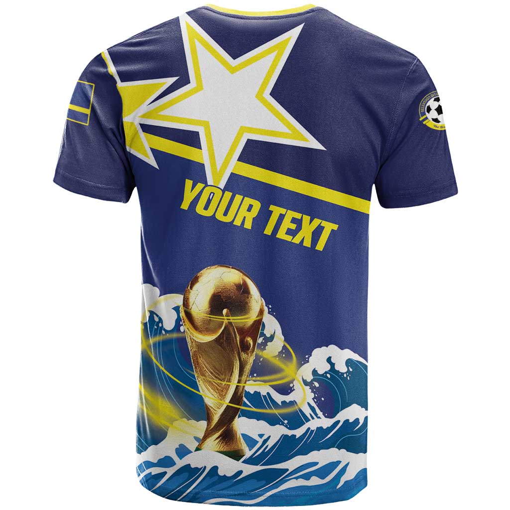 Custom Football 2026 Curacao T Shirt The Blue Wave Come On