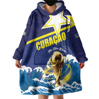 Custom Football 2026 Curacao Wearable Blanket Hoodie The Blue Wave Come On
