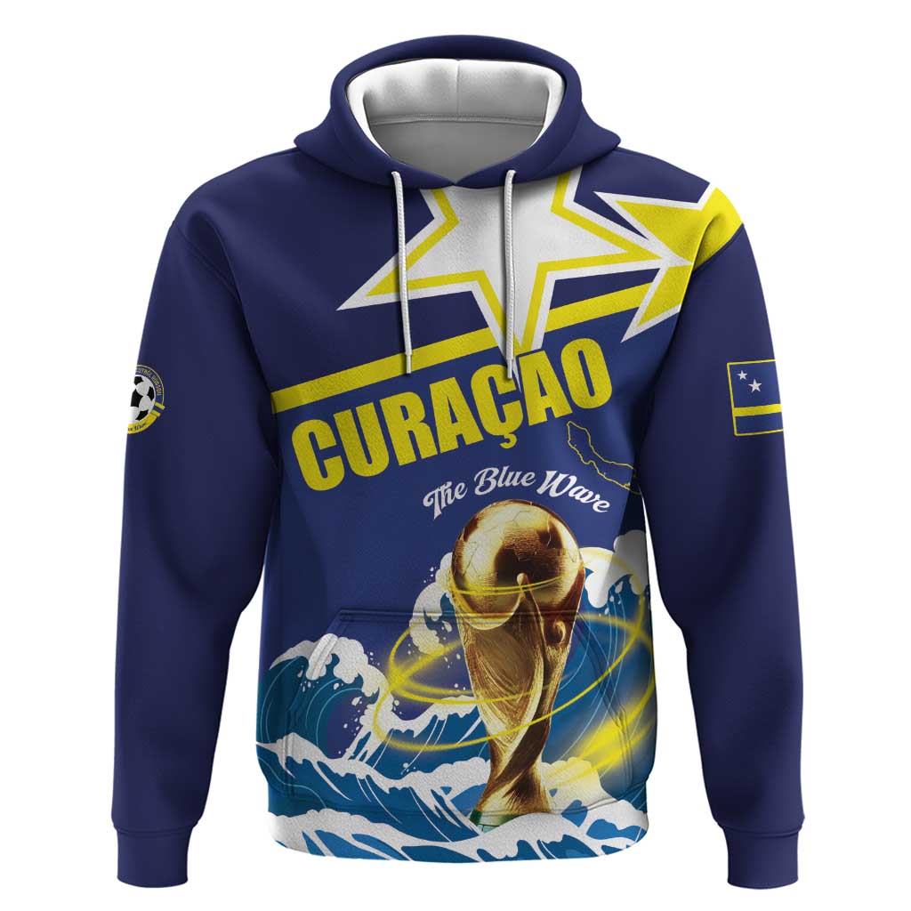 Custom Football 2026 Curacao Zip Hoodie The Blue Wave Come On