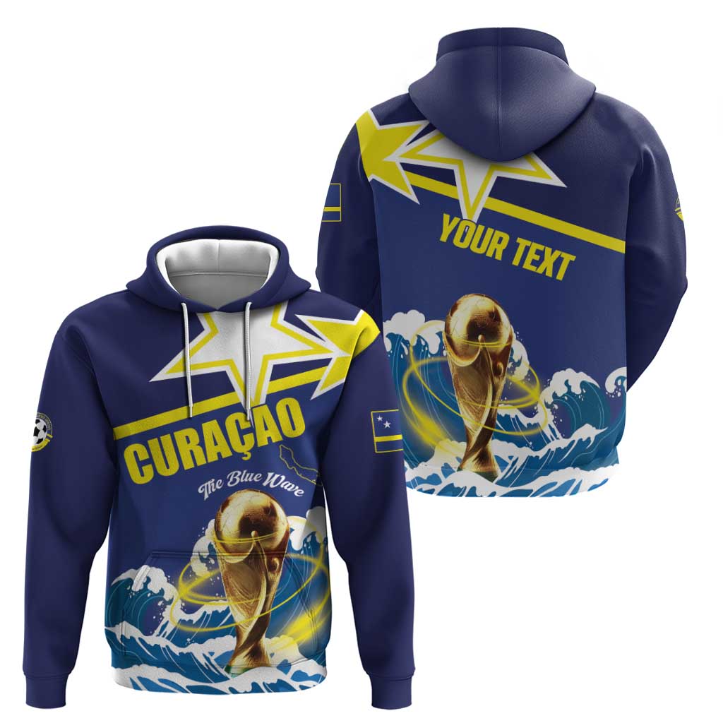 Custom Football 2026 Curacao Zip Hoodie The Blue Wave Come On