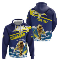 Custom Football 2026 Curacao Zip Hoodie The Blue Wave Come On