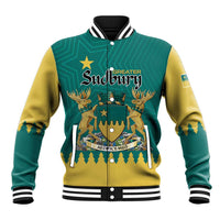 Personalised Canada Greater Sudbury Baseball Jacket The Nickel Capital Aedificemus