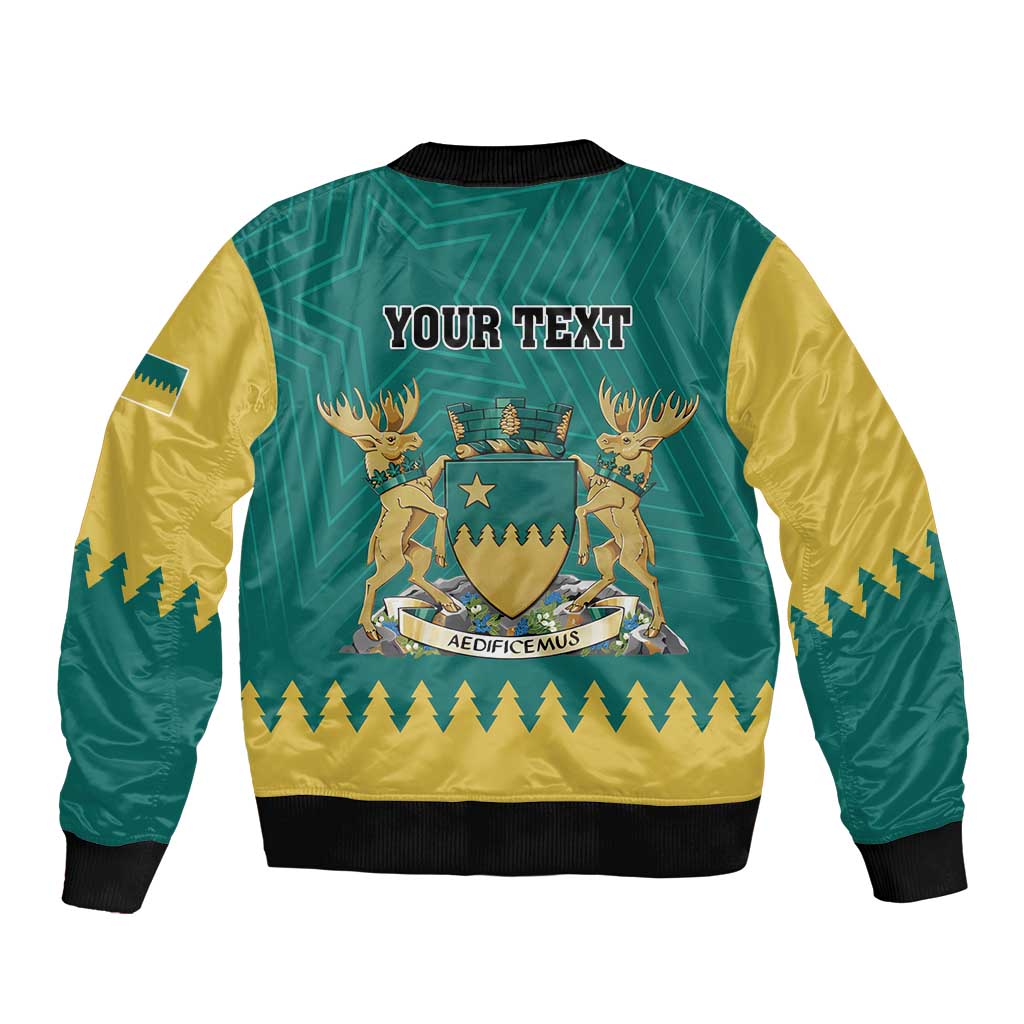 Personalised Canada Greater Sudbury Bomber Jacket The Nickel Capital Aedificemus