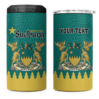 Personalised Canada Greater Sudbury 4 in 1 Can Cooler Tumbler The Nickel Capital Aedificemus