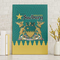 Canada Greater Sudbury Canvas Wall Art The Nickel Capital Aedificemus