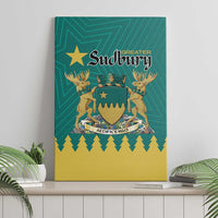 Canada Greater Sudbury Canvas Wall Art The Nickel Capital Aedificemus