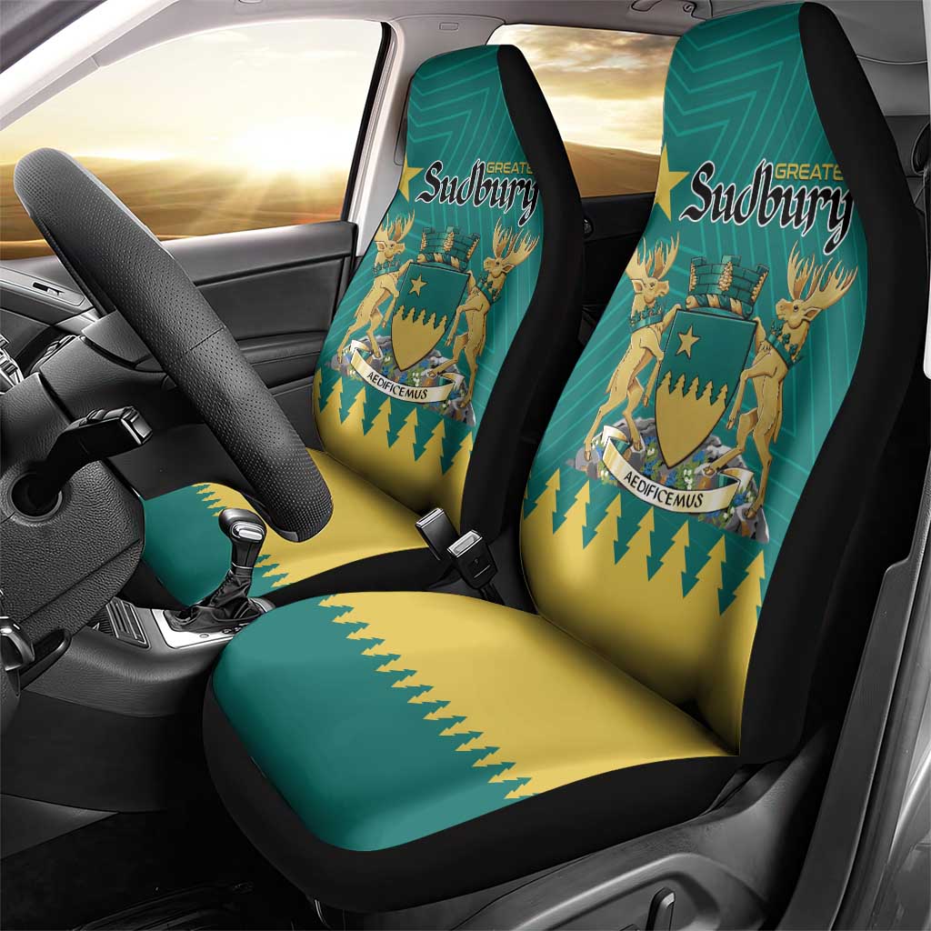 Canada Greater Sudbury Car Seat Cover The Nickel Capital Aedificemus