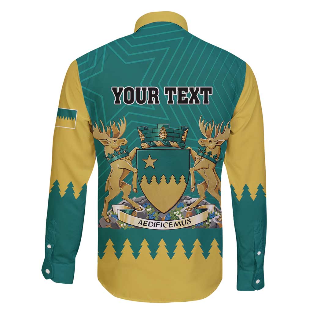 Personalised Canada Greater Sudbury Family Matching Long Sleeve Bodycon Dress and Hawaiian Shirt The Nickel Capital Aedificemus