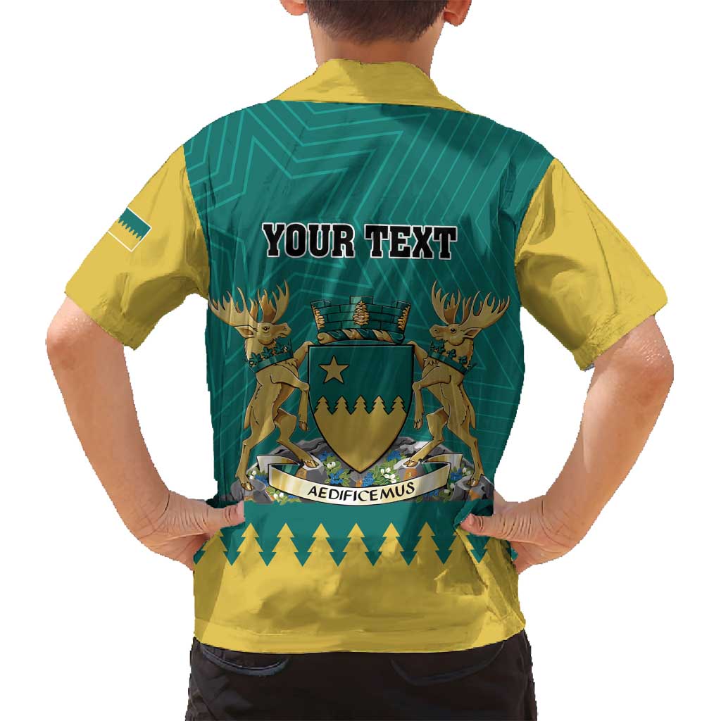 Personalised Canada Greater Sudbury Family Matching Off Shoulder Short Dress and Hawaiian Shirt The Nickel Capital Aedificemus