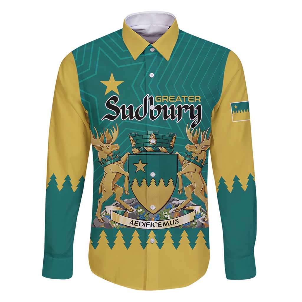 Personalised Canada Greater Sudbury Family Matching Puletasi and Hawaiian Shirt The Nickel Capital Aedificemus