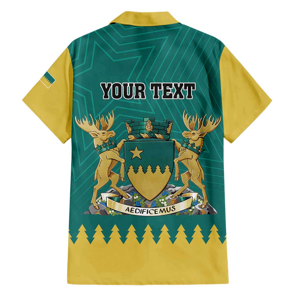 Personalised Canada Greater Sudbury Family Matching Short Sleeve Bodycon Dress and Hawaiian Shirt The Nickel Capital Aedificemus