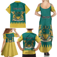 Personalised Canada Greater Sudbury Family Matching Summer Maxi Dress and Hawaiian Shirt The Nickel Capital Aedificemus