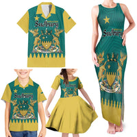 Personalised Canada Greater Sudbury Family Matching Tank Maxi Dress and Hawaiian Shirt The Nickel Capital Aedificemus
