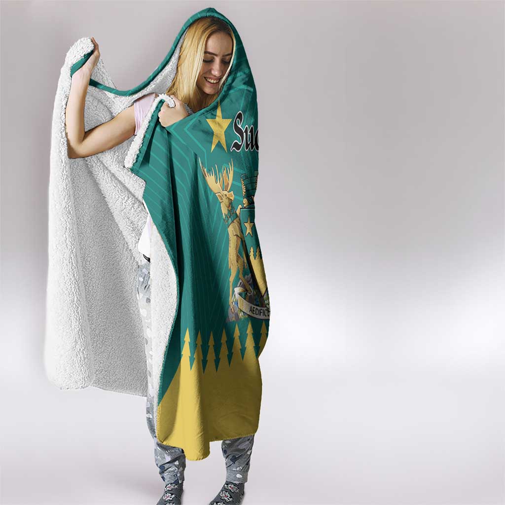 Canada Greater Sudbury Hooded Blanket The Nickel Capital Aedificemus