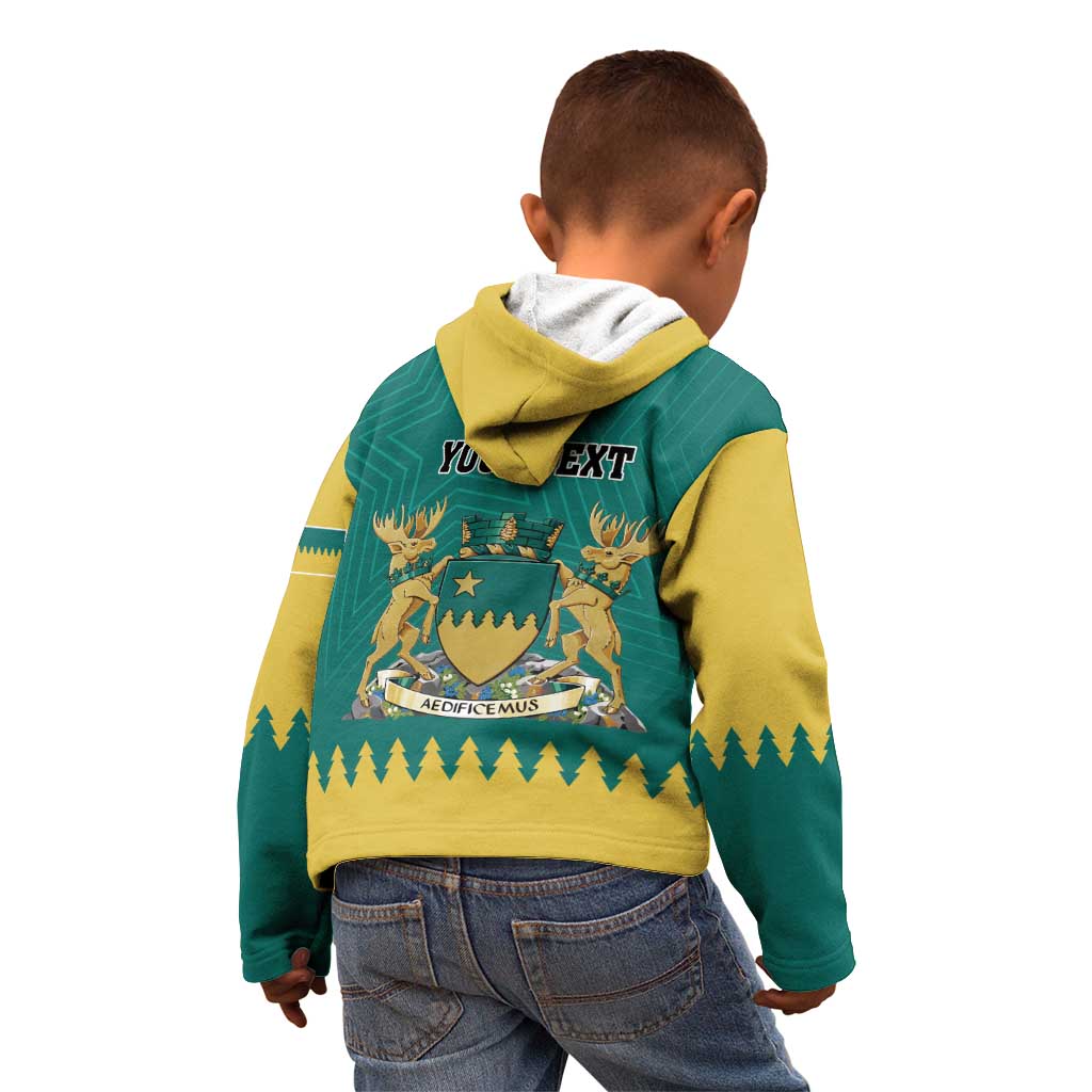 Personalised Canada Greater Sudbury Kid Hoodie The Nickel Capital Aedificemus
