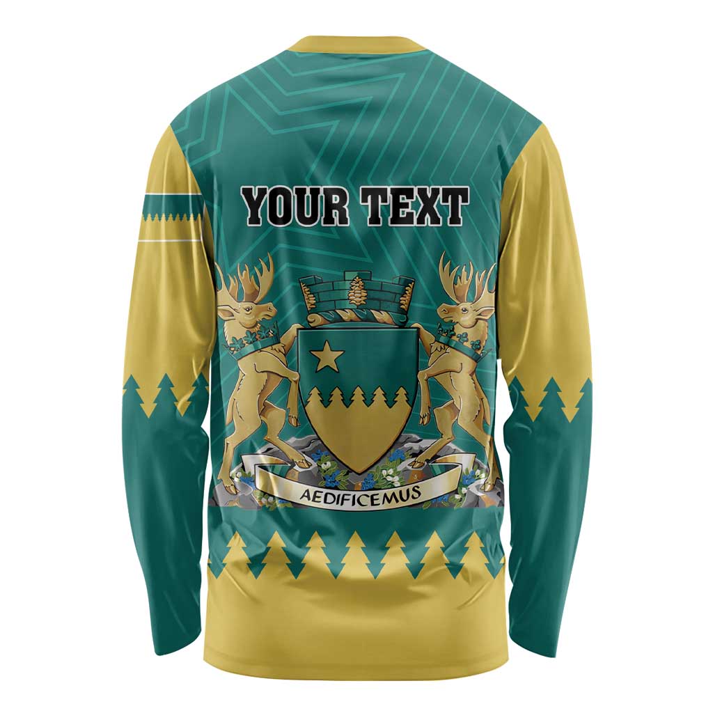 Personalised Canada Greater Sudbury Long Sleeve Shirt The Nickel Capital Aedificemus