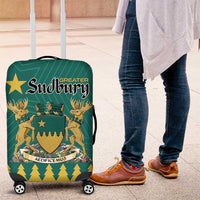 Canada Greater Sudbury Luggage Cover The Nickel Capital Aedificemus