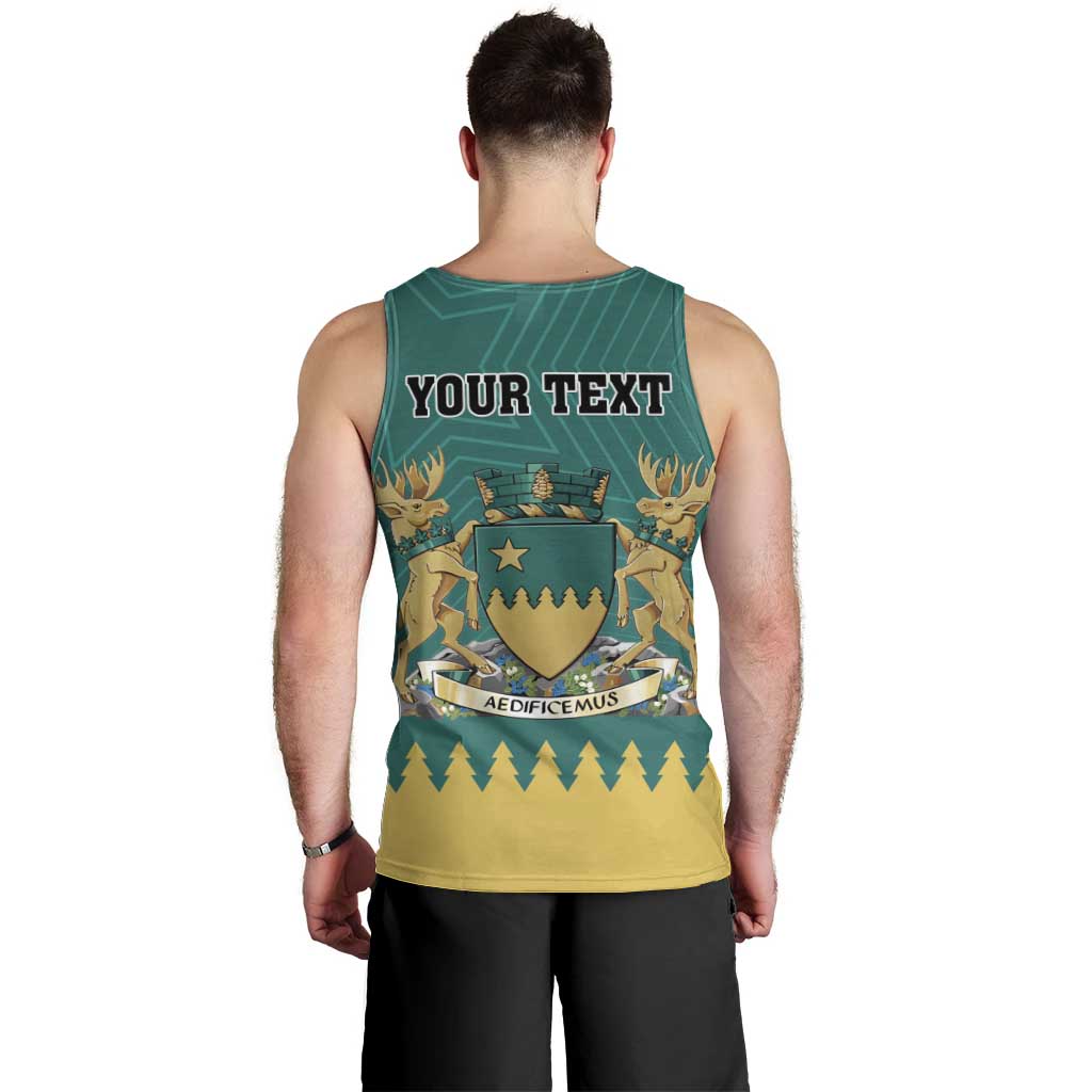 Personalised Canada Greater Sudbury Men Tank Top The Nickel Capital Aedificemus