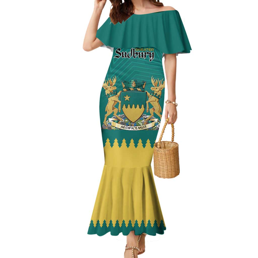 Personalised Canada Greater Sudbury Mermaid Dress The Nickel Capital Aedificemus