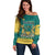 Personalised Canada Greater Sudbury Off Shoulder Sweater The Nickel Capital Aedificemus