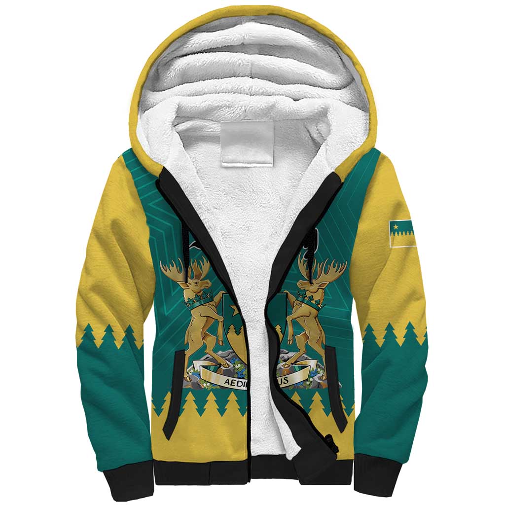 Personalised Canada Greater Sudbury Sherpa Hoodie The Nickel Capital Aedificemus